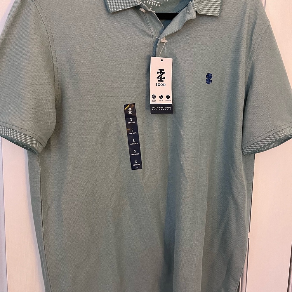 Izod Men's Polo Shirt in Beryl Green
